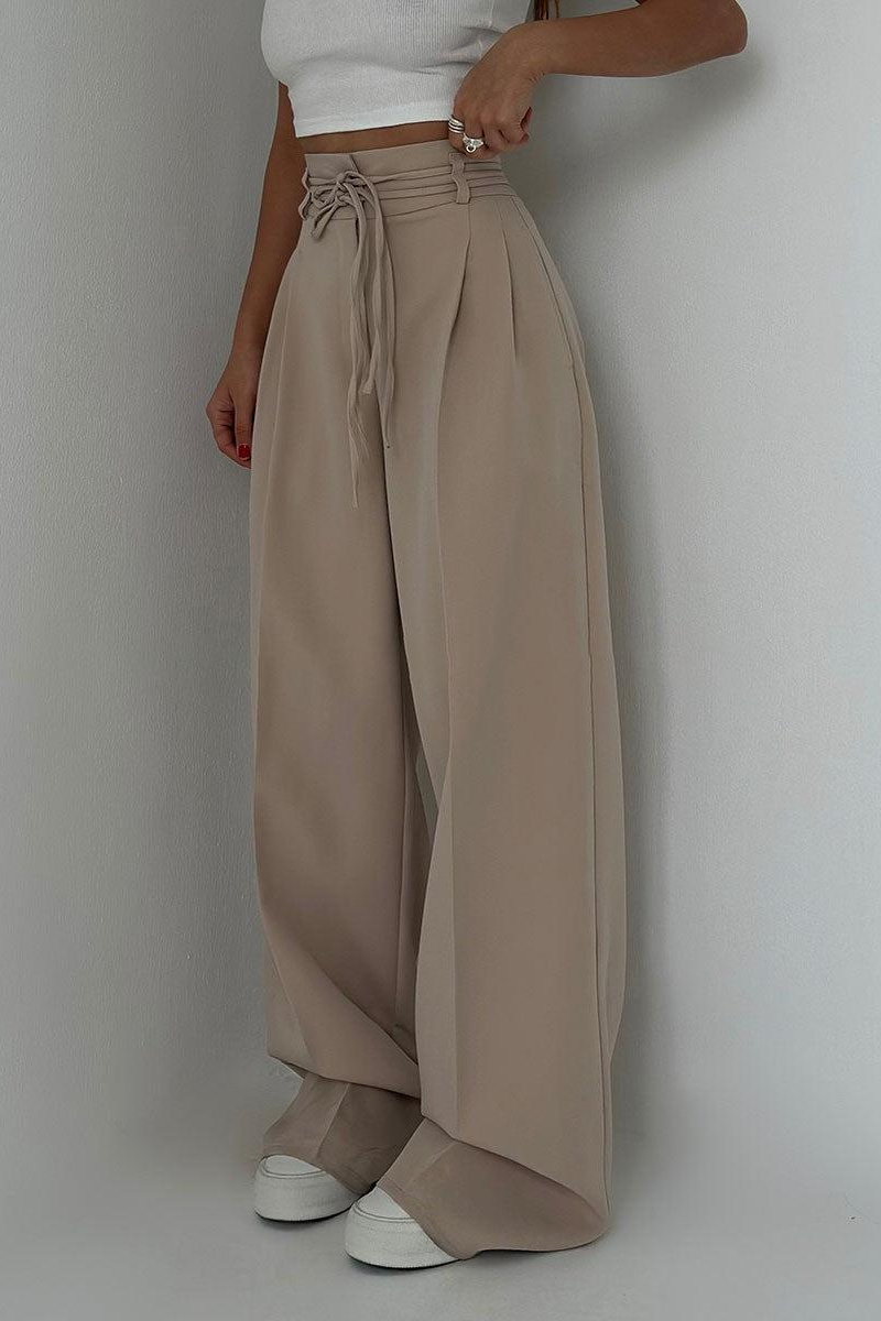 Amelia High-Waisted Wide Leg Trousers