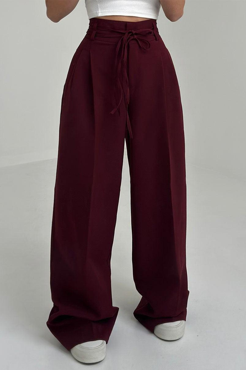 Amelia High-Waisted Wide Leg Trousers