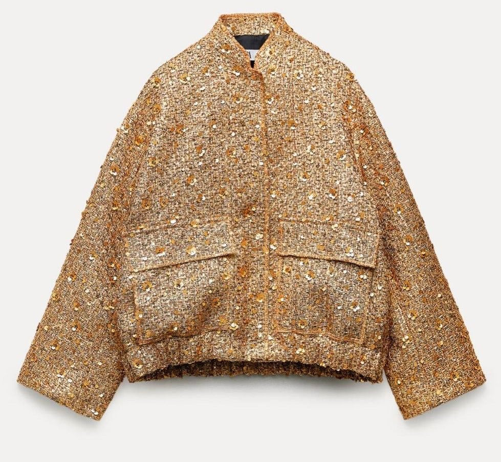 NOFS™ | Gold Sequin Jacket