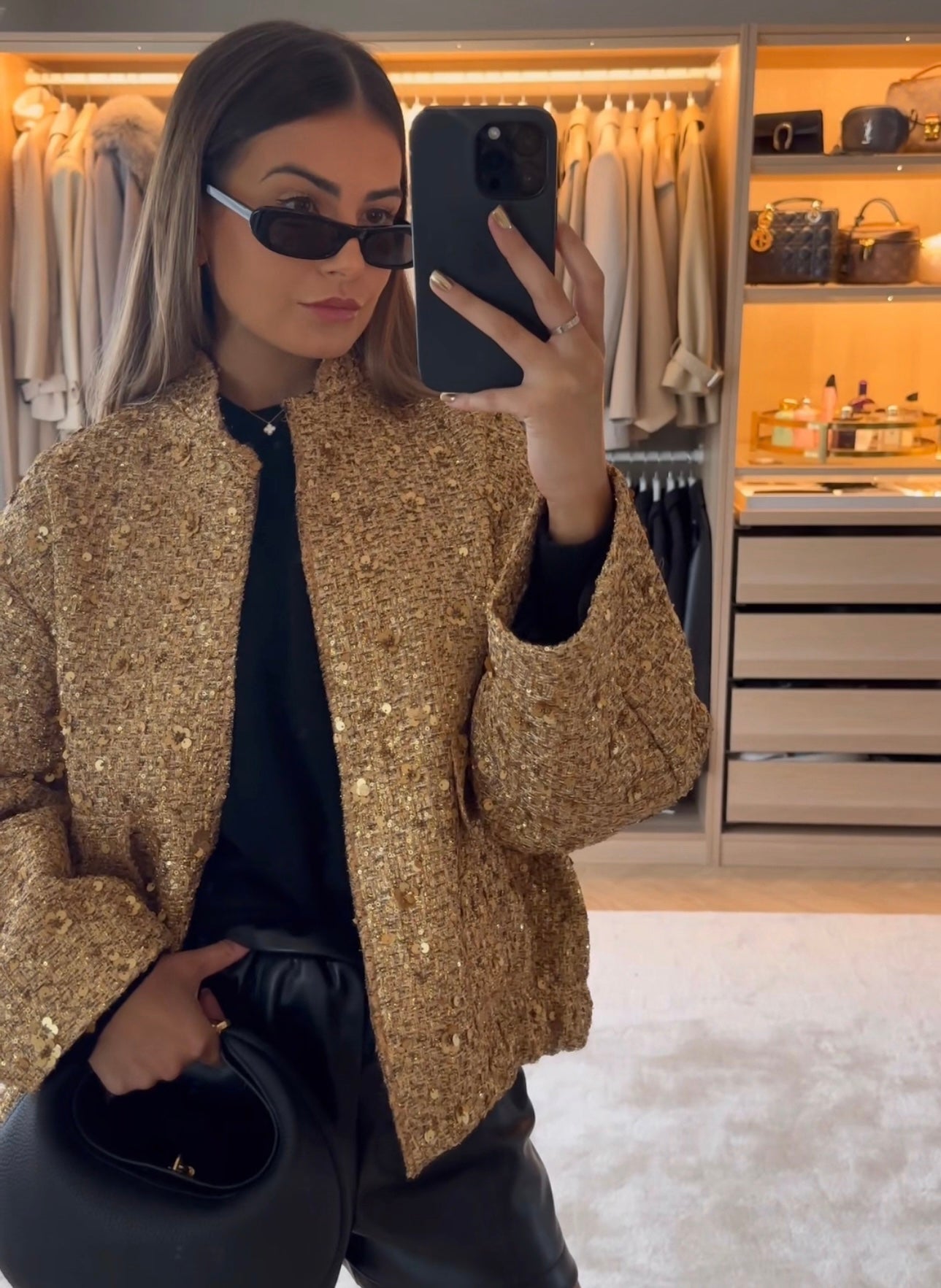 NOFS™ | Gold Sequin Jacket