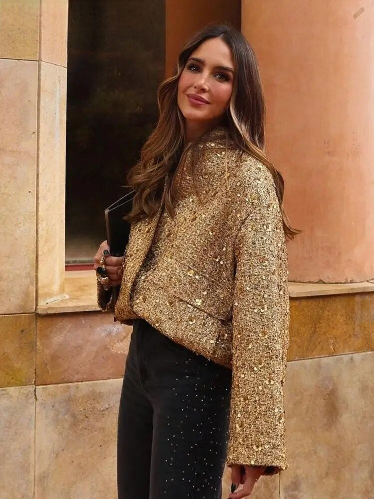 NOFS™ | Gold Sequin Jacket